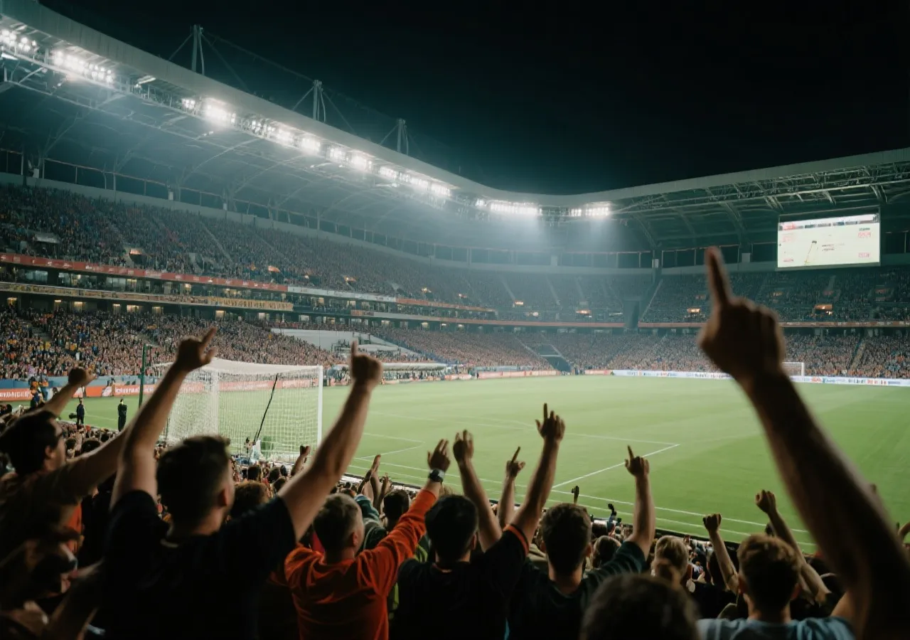 体育赛事现场氛围图